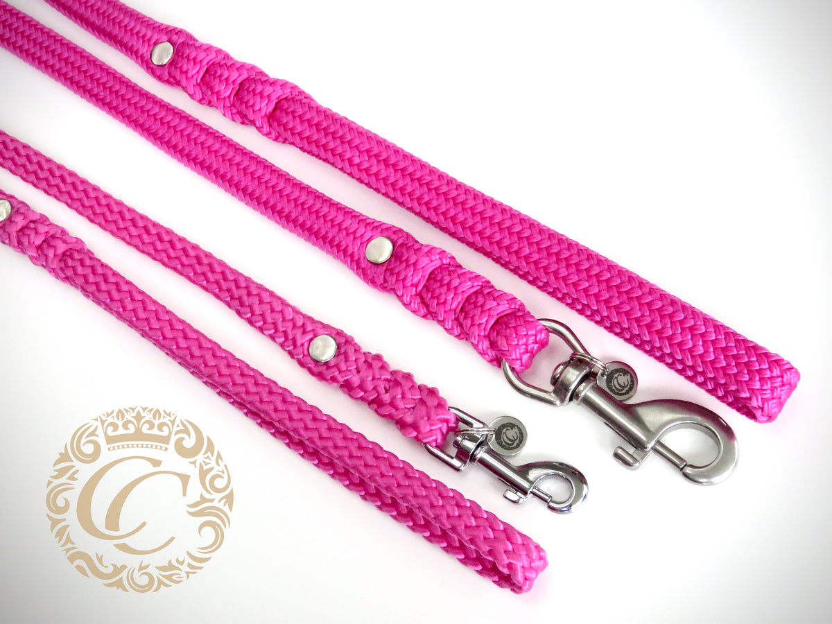 Dog leash for small & medium dogs Fuchsia | collarcrafts leash | custom made leashes | dogcollar | collar | hondenhalsband | hondenband | Kattenhalsband | bead dog collars | cat mood collar | beaded dog collar | beaded dog collars | wooden bead dog collars | alu max com dog collars | beaded collars for dogs | rainbow dog collars | collarcrafts