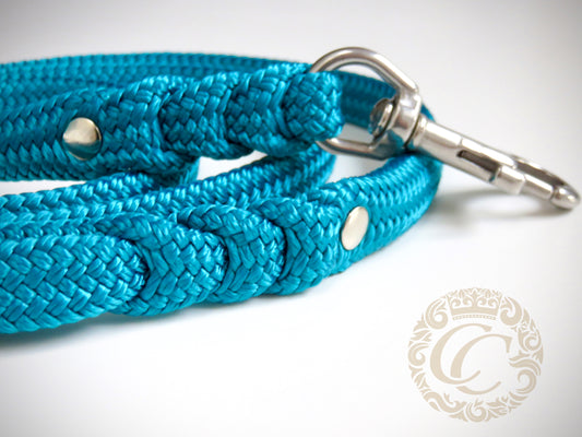 Dog leash for medium & large dogs Aqua | Dog Collars | Cat Collars | CollarCrafts | dogcollar | collar | hondenhalsband | hondenband | Kattenhalsband | bead dog collars | cat mood collar | beaded dog collar | beaded dog collars | wooden bead dog collars | alu max com dog collars | beaded collars for dogs | rainbow dog collars | collarcrafts