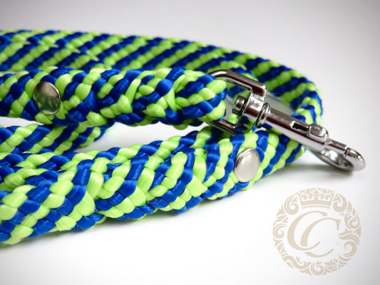 Dog leash for small & medium dogs Blue & Green | Dog Collars | Cat Collars | CollarCrafts | dogcollar | collar | hondenhalsband | hondenband | Kattenhalsband | bead dog collars | cat mood collar | beaded dog collar | beaded dog collars | wooden bead dog collars | alu max com dog collars | beaded collars for dogs | rainbow dog collars | collarcrafts
