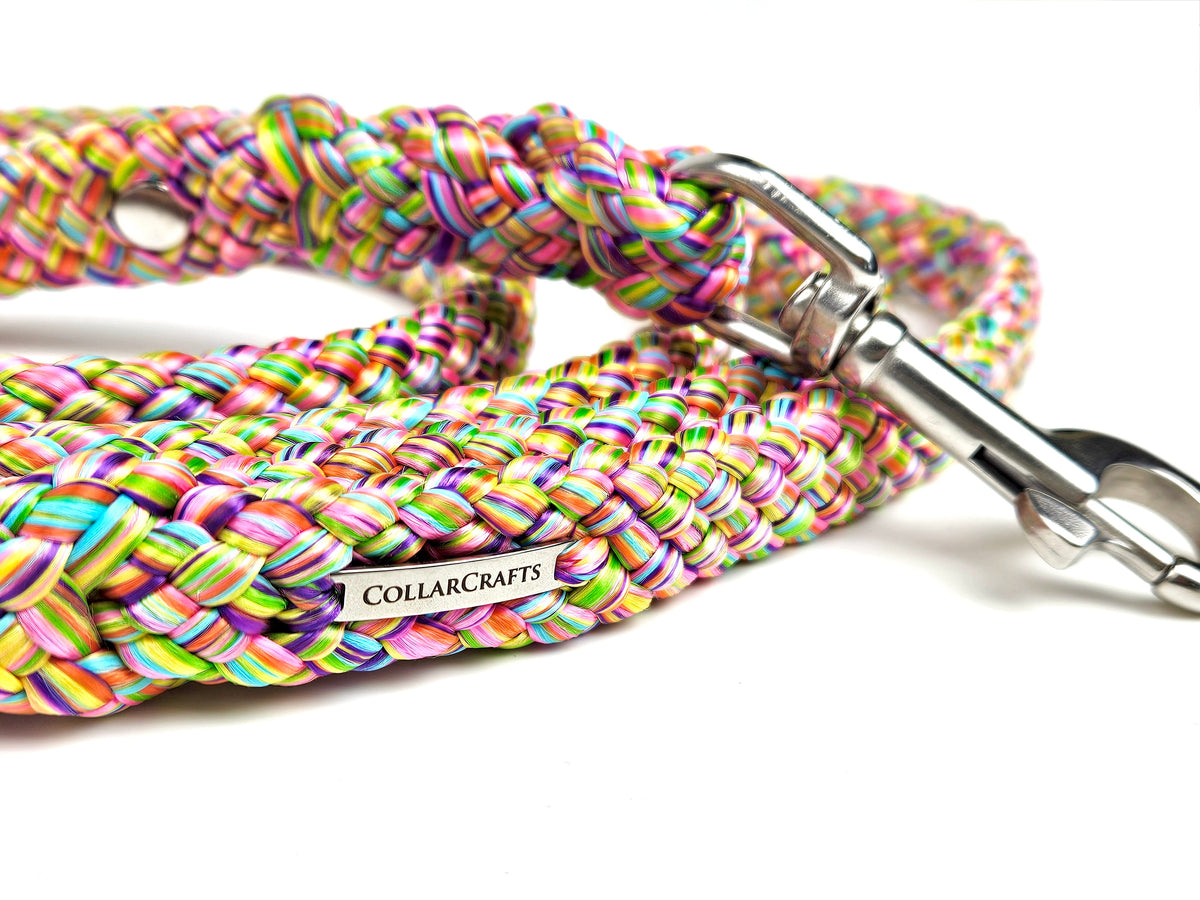 Dog leashes CollarCrafts custom made with stainless steel hardware