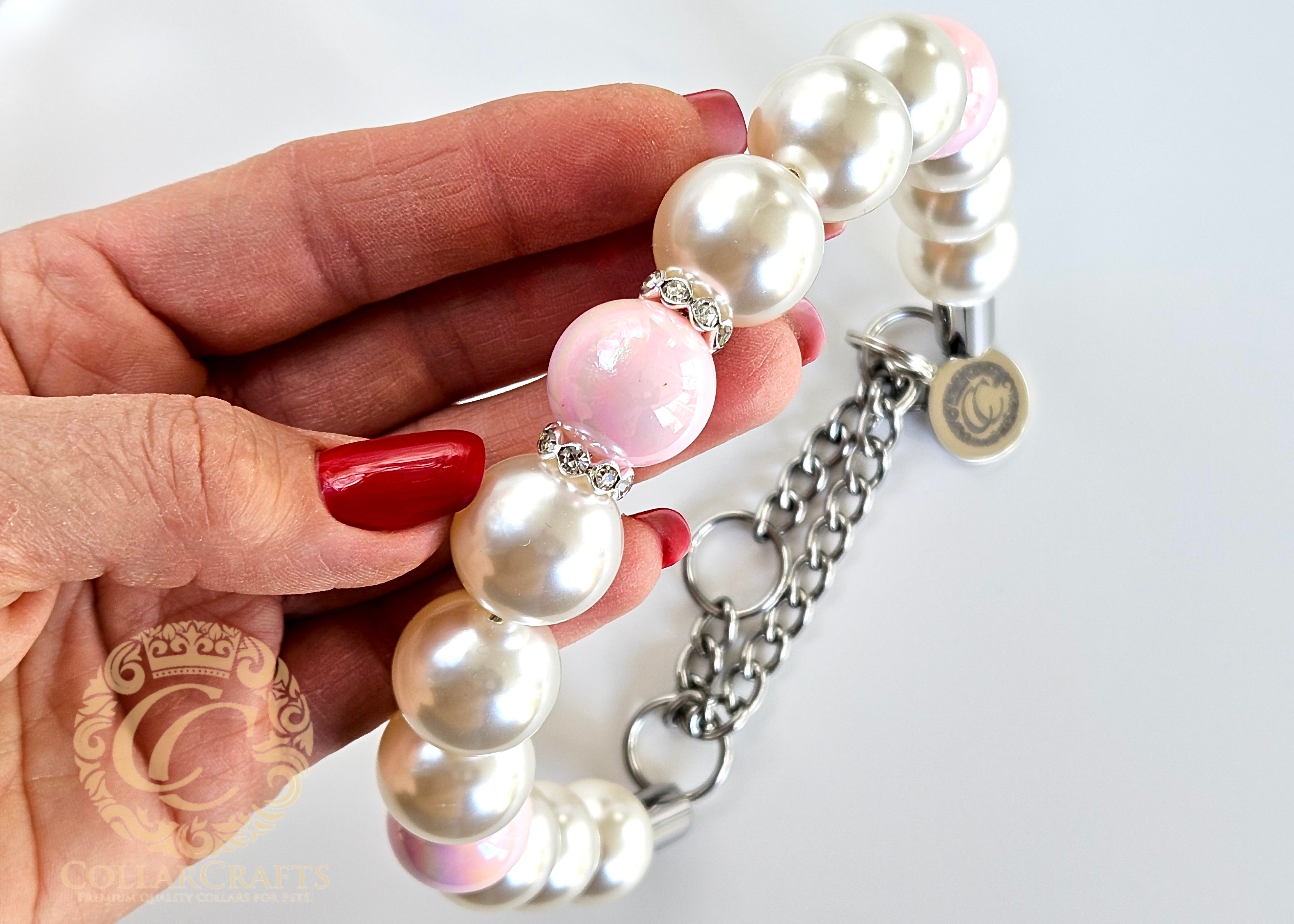 Dog Collar Moonlite Rose