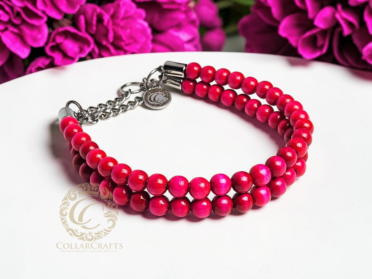 Dog collar Pink Fuchsia