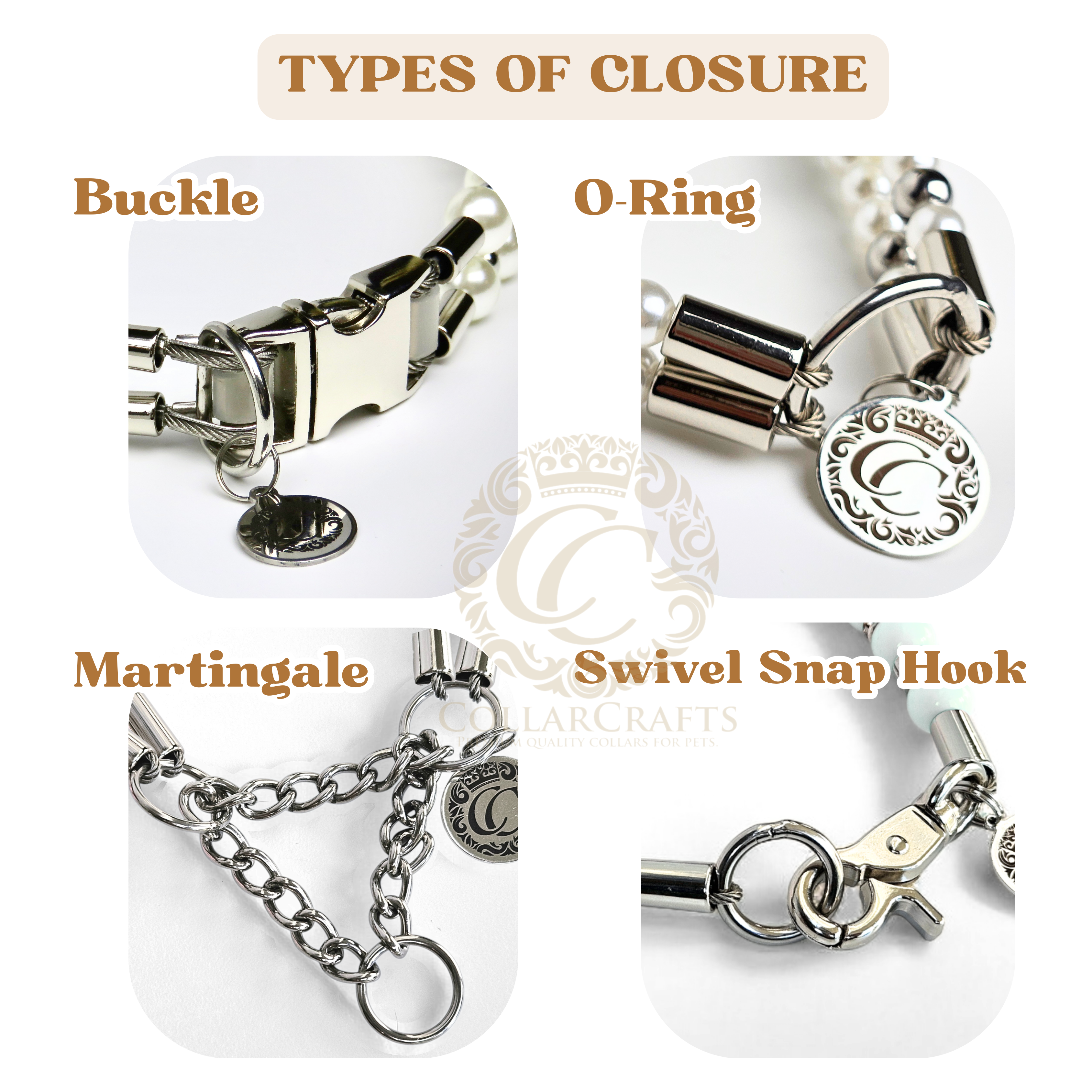 Dog Collar LuxeCharm Pearl