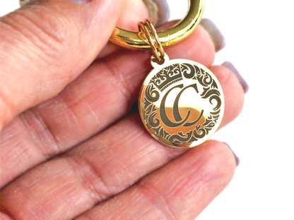 CollarCrafts ID Tag Golden Color