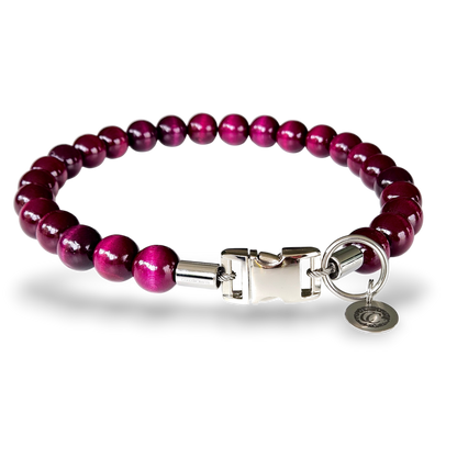 Dog collar Aubergine Maxi