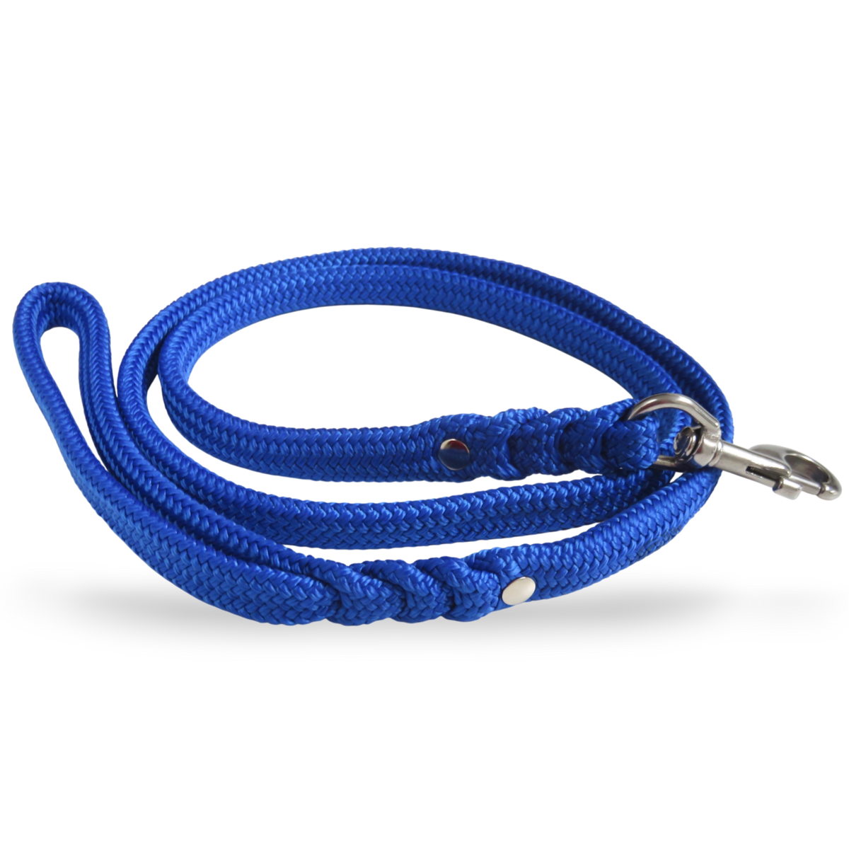 Dog leash for medium & large dogs Royal Blue | CollarCrafts Dog Leashes | Paracord leashes | Handmade dog leash | Custom length Leashes for Dogs | Blue leash for dog | Collar leash sets for dogs | Washable leash | Honden leibanden | Leiband Paracord | CollarCrafts | 