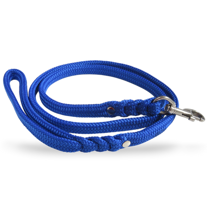 Dog leash for medium & large dogs Royal Blue | CollarCrafts Dog Leashes | Paracord leashes | Handmade dog leash | Custom length Leashes for Dogs | Blue leash for dog | Collar leash sets for dogs | Washable leash | Honden leibanden | Leiband Paracord | CollarCrafts | 
