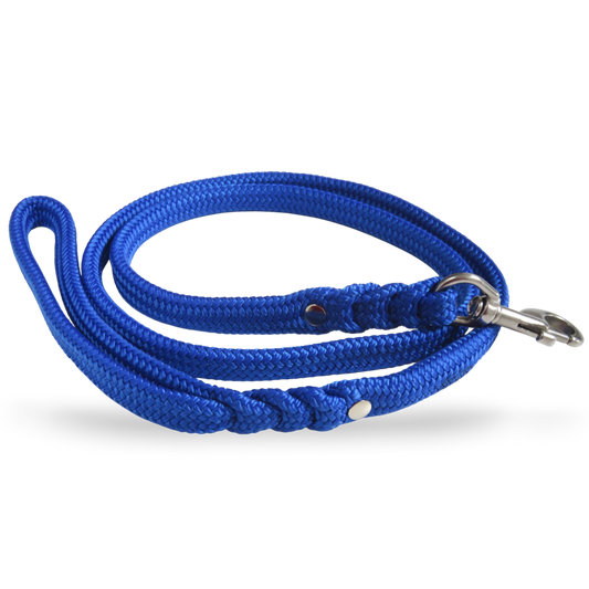 Dog leash for medium & large dogs Royal Blue | CollarCrafts Dog Leashes | Paracord leashes | Handmade dog leash | Custom length Leashes for Dogs | Blue leash for dog | Collar leash sets for dogs | Washable leash | Honden leibanden | Leiband Paracord | CollarCrafts | 