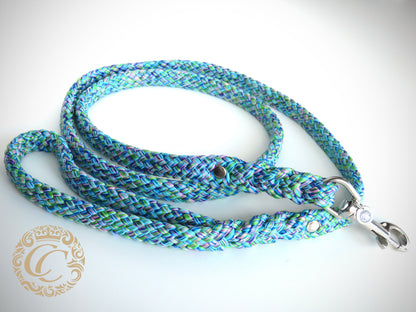 Dog leash Morning Mist | Handmade Dog Leashes | Dog leash paracord | CollarCrafts | dogleash | leash | hondenhalsband | honden leiband | paracord dog lead | Dog leash washable | paracord leash | Green purple dog leash | custom dog leash | Fancy leash  for large dogs | dog collar leash set | collarcrafts
