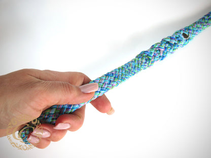 Dog leash Morning Mist | Handmade Dog Leashes | Dog leash paracord | CollarCrafts | dogleash | leash | hondenhalsband | honden leiband | paracord dog lead | Dog leash washable | paracord leash | Green purple dog leash | custom dog leash | Fancy leash  for large dogs | dog collar leash set | collarcrafts