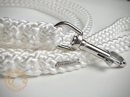 Leash Dogs Snow White CollarCrafts Large Dogs Leash Leash Dogs White Washable Dog Lead