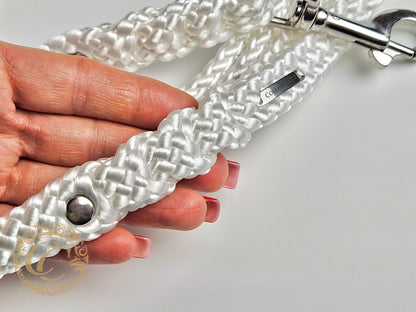 Leash Dogs Snow White CollarCrafts Large Dogs Leash Leash Dogs White Washable Dog Lead