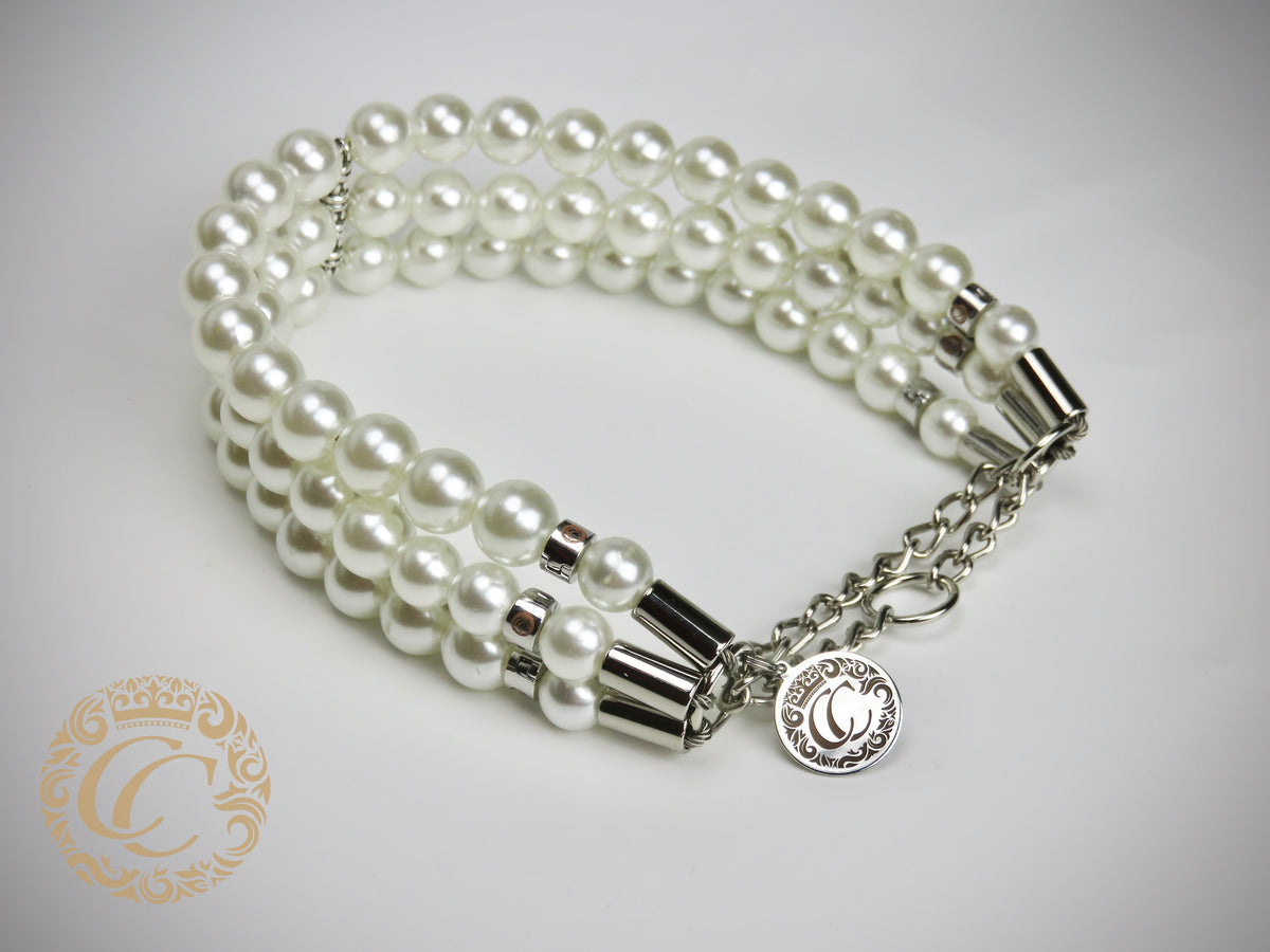 Pearl Dog CollarCollarCrafts Lux Pearl Neckase For Dogs Luxury Pet Accessories Large Beads Dog Collar Durable Unbreakable Dog Necklace