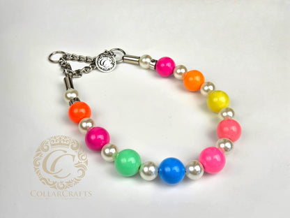 Dog collar Bright Summer Pearls