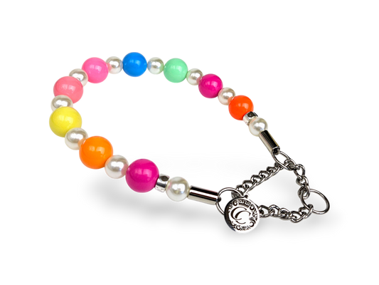 Dog collar Bright Summer Pearls