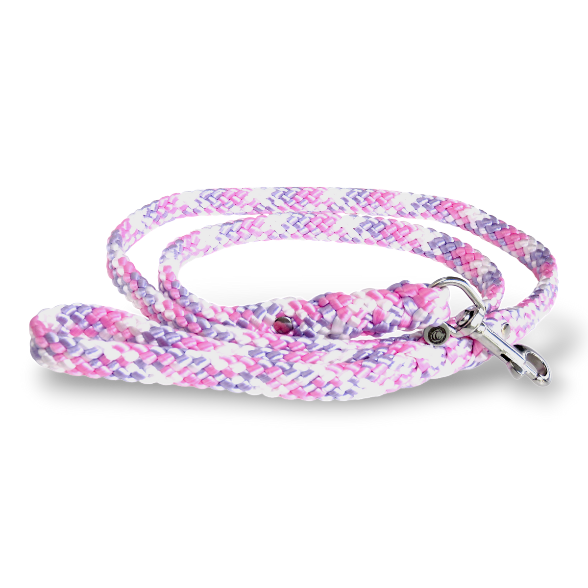 Handmade dog leash Pinky Pie Maxi | Paracord Dog Leashes | Dog Collars | CollarCrafts | dogleash | custom made leash | Large dog leash | honden leiband | paracord dog lead | washable dog leash | paracord leash | fancy dog leashes | Pink dog leash | dog leash Pink Purple White | collarcrafts