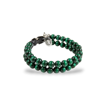 Dog collar Double Emerald Mini