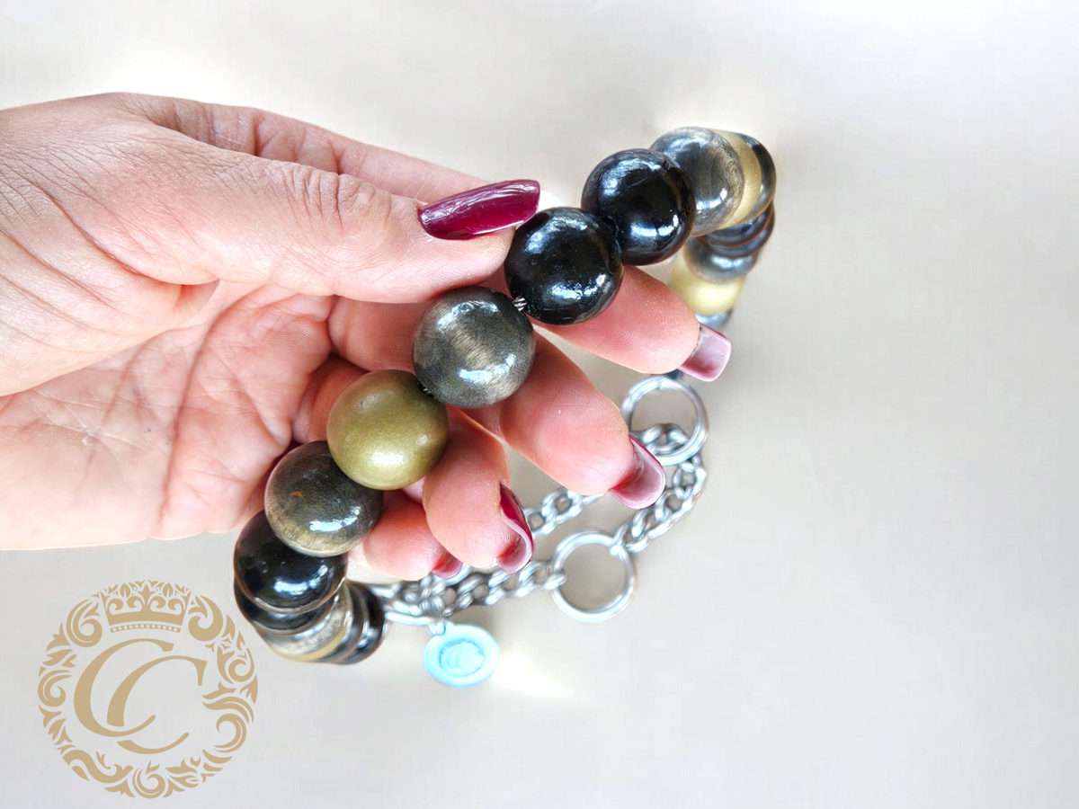 Handmade dog collar Schwarzwald Maxi | Dog Collars | jewelry dog Collars | CollarCrafts | dogcollar | collar | hondenhalsband | halsbanden en leibanden | halsbandset | unbreakable necklace for dog | chic dog collar | luxury dog collar | martingale dog collars | wooden beads dog collars | alu max com dog collars | beaded collars for dogs | Natural beads dog collars