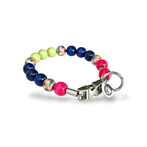 Beaded Dog collar CollarCrfts Candy Cosmos with buckle closure