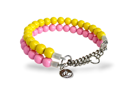 Dog Collar CllarCrafts Sunny Pink Summer Dog Collar Girls