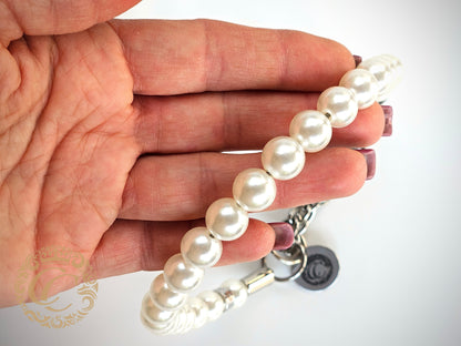 CollarCrafts Lux Petite Perles Dog Collar with elegant pearl detailing for dogs of all sizes
