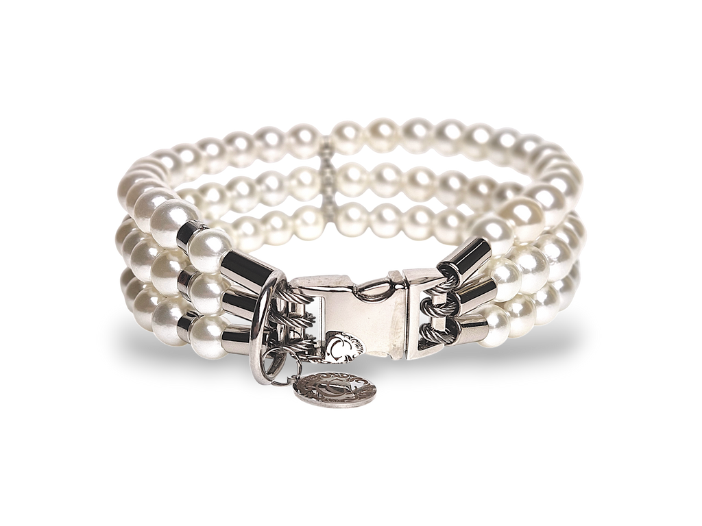 Dog Collar LuxeCharm Pearl