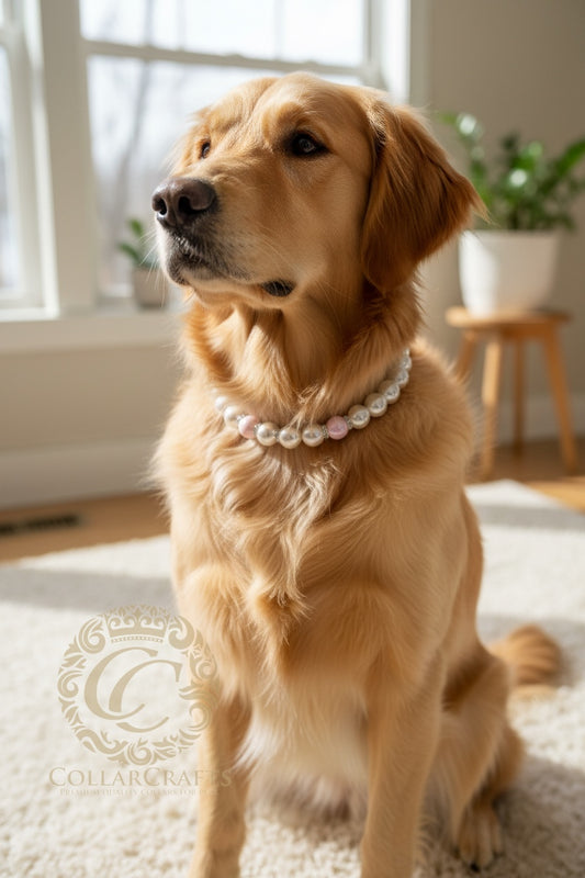Dog Collar Moonlite Rose