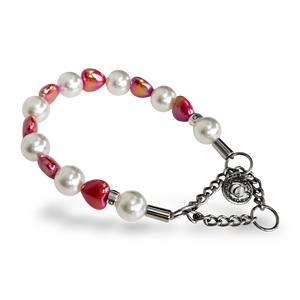 Dog Collar Pearl Love