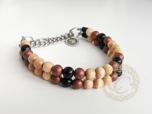 Dog collar Double Wood Mini