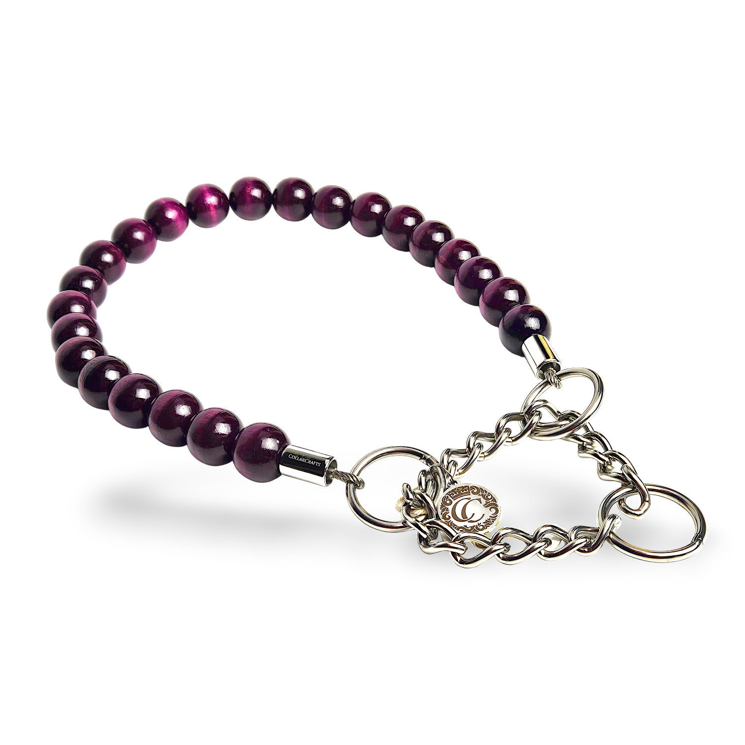 Dog collar Aubergine Maxi