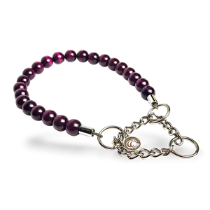 Dog collar Aubergine Maxi