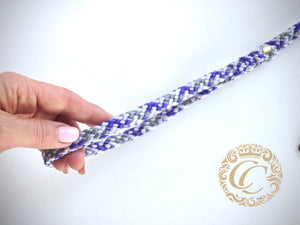 Dog leash for small & medium dogs Purple Mix | collarcrafts leash | handmade dog lead | paracord leash | Dog Collars | Cat Collars | CollarCrafts | dogcollar | collar | hondenhalsband | hondenband | Kattenhalsband | bead dog collars | cat mood collar | beaded dog collar | beaded dog collars | wooden bead dog collars | alu max com dog collars | beaded collars for dogs | rainbow dog collars | collarcrafts