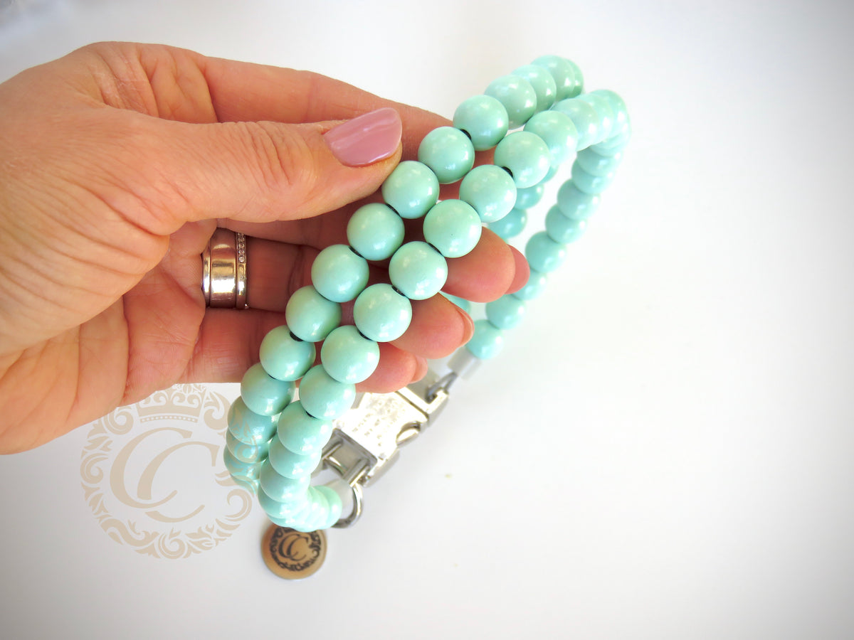 Dog collar "Trendy Turquoise" | design dog collar | beaded collars for dogs | Dog collar "Trendy Turquoise" | design dog collar | beaded collars for dogs | Dog collar "Trendy Turquoise" | design dog collar | beaded collars for dogs