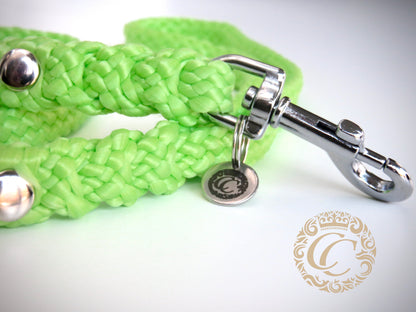 Dog leash for small & medium dogs Neon Green | collarcrafts leash | handmade dog lead | paracord leash | Dog collar "Trendy Turquoise" | design dog collar | beaded collars for dogs | Dog Collars | Cat Collars | CollarCrafts | dogcollar | collar | hondenhalsband | hondenband | Kattenhalsband | bead dog collars | cat mood collar | beaded dog collar | beaded dog collars | wooden bead dog collars | alu max com dog collars | beaded collars for dogs | rainbow dog collars | collarcrafts