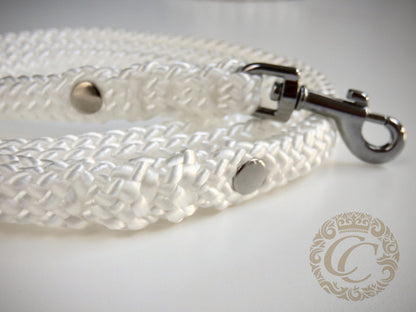 Dog leash for small & medium dogs White | collarcrafts leash handmade | Dog collar "Trendy Turquoise" | design dog collar | beaded collars for dogs | Dog Collars | Cat Collars | CollarCrafts | dogcollar | collar | hondenhalsband | hondenband | Kattenhalsband | bead dog collars | cat mood collar | beaded dog collar | beaded dog collars | wooden bead dog collars | alu max com dog collars | beaded collars for dogs | rainbow dog collars | collarcrafts