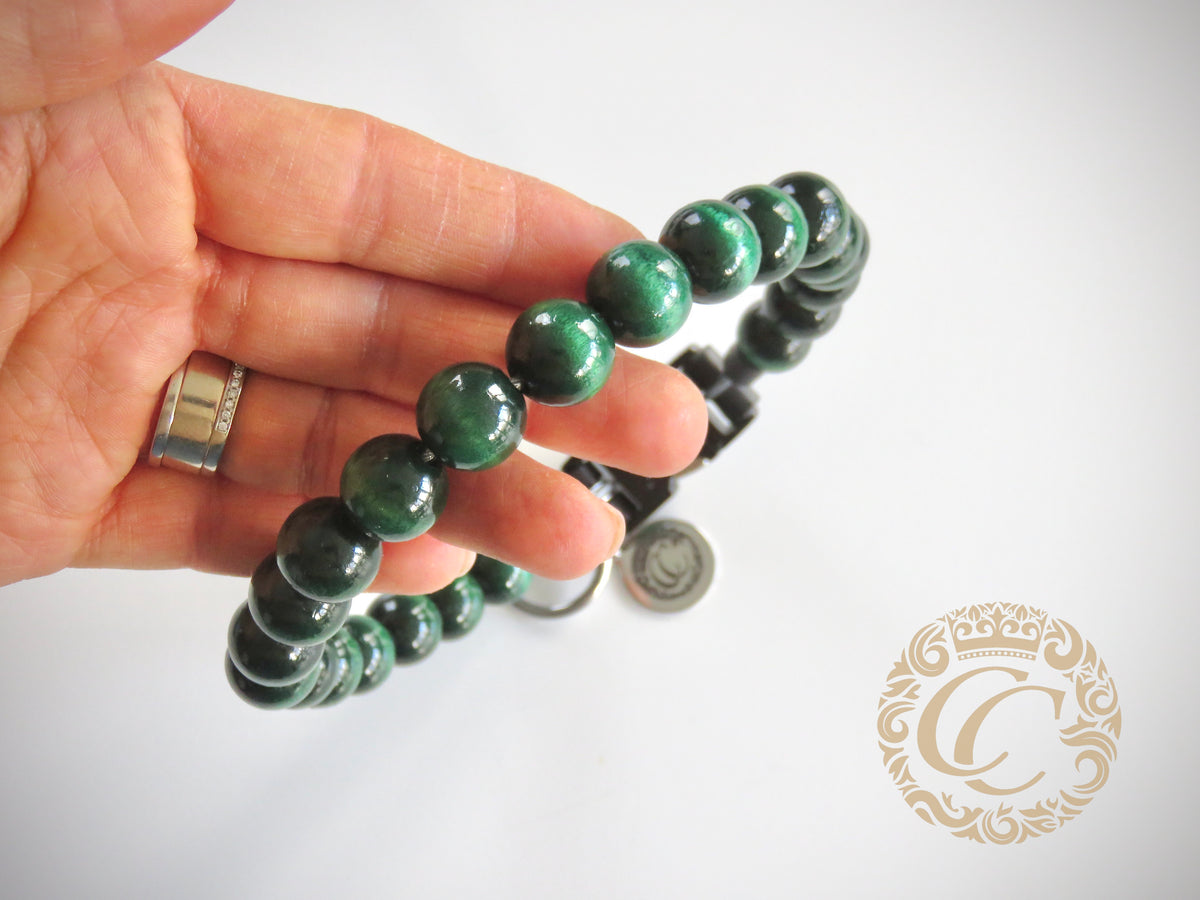 Dog collar Dark Green Mini | handmade dog collar | collarcrafts | dogcollar | halsband | dogcollar | collar | hondenband | Kattenhalsband | bead dog collars | cat mood collar | beaded dog collar | beaded dog collars | wooden bead dog collars | alu max com dog collars | beaded collars for dogs | rainbow dog collars