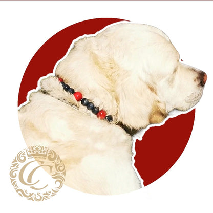 Dog collar Forest Berries | Dog Collars | Luxury Dog Collars | CollarCrafts | dogcollar | collar | honden halsband | Martingale dog collar | bead dog collars | collar leash set | beaded dog collar | dog accessories | wooden bead dog collars | alu max com dog collars | Natural collars for dogs | Blue Red dog collars