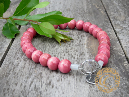 Handmade dog collar Pink Lady | Dog Collars | Cat Collars | CollarCrafts | dogcollar | collar | hondenhalsband | hondenband | Kattenhalsband | bead dog collars | cat mood collar | beaded dog collar | beaded dog collars | wooden bead dog collars | alu max com dog collars | beaded collars for dogs | rainbow dog collars | collarcrafts