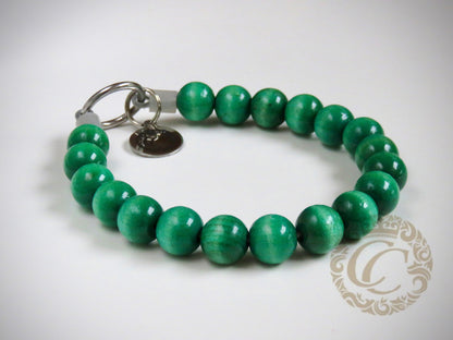 Dog collar Mint Mini | handmade dog collar | collarcrafts | dogcollar | halsband | dogcollar | collar | hondenhalsband | hondenband | Kattenhalsband | bead dog collars | cat mood collar | beaded dog collar | beaded dog collars | wooden bead dog collars | alu max com dog collars | beaded collars for dogs | rainbow dog collars | collarcrafts