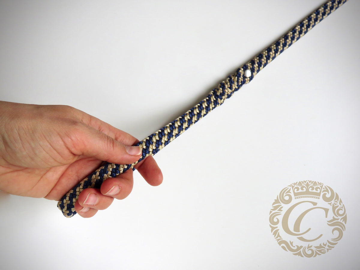 Dog leash for medium & large dogs Beige Blue |  collarcrafts | leash handmade | dogcollar | collar | hondenhalsband | hondenband | Kattenhalsband | bead dog collars | cat mood collar | beaded dog collar | beaded dog collars | wooden bead dog collars | alu max com dog collars | beaded collars for dogs | rainbow dog collars | collarcrafts