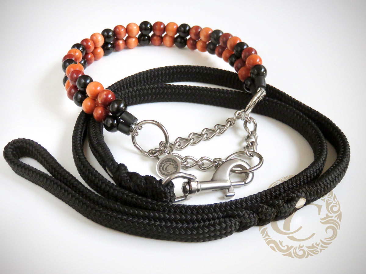 Handmade dog leashes Collarcrafts / paracord dog leashes | dogcollar | collar | hondenhalsband | hondenband | Kattenhalsband | bead dog collars | cat mood collar | beaded dog collar | beaded dog collars | wooden bead dog collars | alu max com dog collars | beaded collars for dogs | rainbow dog collars | collarcrafts