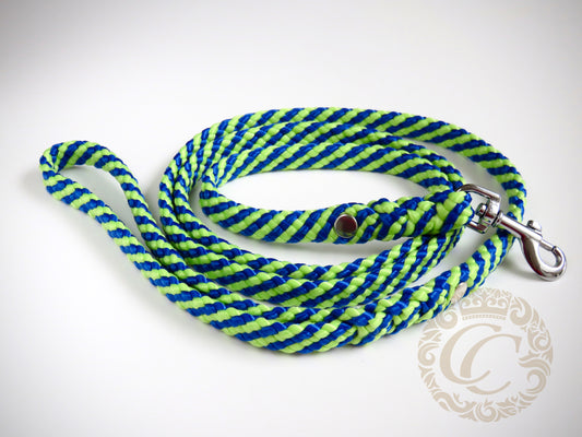 Dog leash for small & medium dogs Blue & Green | Dog Collars | Cat Collars | CollarCrafts | dogcollar | collar | hondenhalsband | hondenband | Kattenhalsband | bead dog collars | cat mood collar | beaded dog collar | beaded dog collars | wooden bead dog collars | alu max com dog collars | beaded collars for dogs | rainbow dog collars | collarcrafts