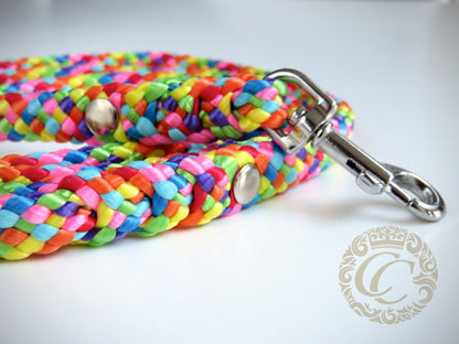 Dog leash for small & medium dogs Rainbow | Dog Collars | Cat Collars | CollarCrafts | Dog collar "Trendy Turquoise" | design dog collar | beaded collars for dogs | Dog Collars | Cat Collars | CollarCrafts | dogcollar | collar | hondenhalsband | hondenband | Kattenhalsband | bead dog collars | cat mood collar | beaded dog collar | beaded dog collars | wooden bead dog collars | alu max com dog collars | beaded collars for dogs | rainbow dog collars | collarcrafts