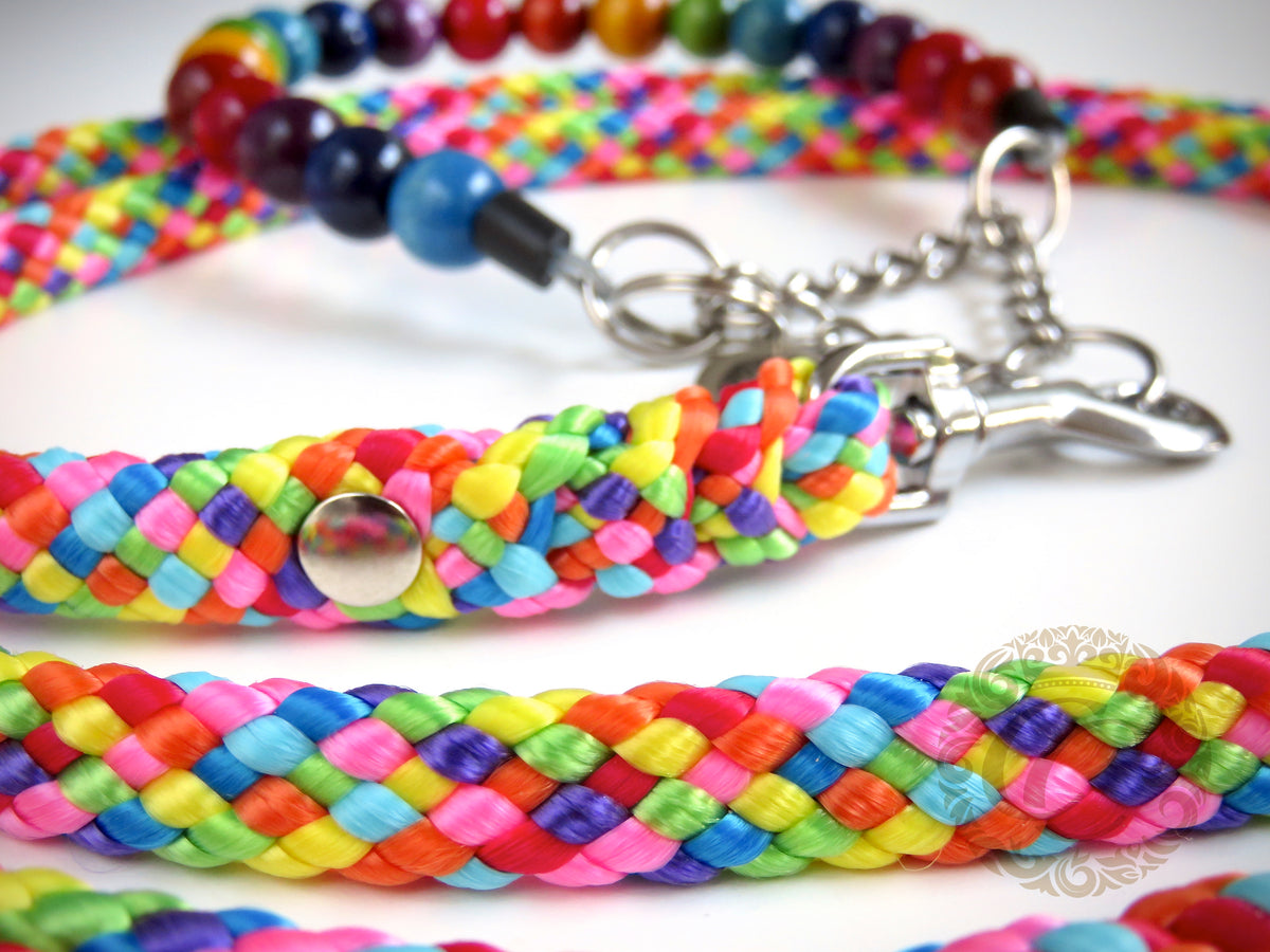 Dog leash for small & medium dogs Rainbow | Dog Collars | Cat Collars | CollarCrafts | Dog collar "Trendy Turquoise" | design dog collar | beaded collars for dogs | Dog Collars | Cat Collars | CollarCrafts | dogcollar | collar | hondenhalsband | hondenband | Kattenhalsband | bead dog collars | cat mood collar | beaded dog collar | beaded dog collars | wooden bead dog collars | alu max com dog collars | beaded collars for dogs | rainbow dog collars | collarcrafts
