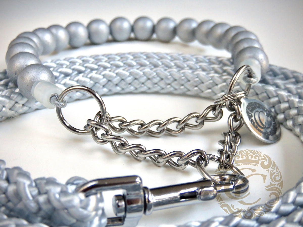 handmade dog collars silver classic mini | honden halsband | collarcrafts | collars & leashes | dogcollar | collar | hondenhalsband | hondenband | Kattenhalsband | bead dog collars | cat mood collar | beaded dog collar | beaded dog collars | wooden bead dog collars | alu max com dog collars | beaded collars for dogs | rainbow dog collars | collarcrafts