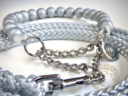 handmade dog collars silver classic mini | honden halsband | collarcrafts | collars & leashes | dogcollar | collar | hondenhalsband | hondenband | Kattenhalsband | bead dog collars | cat mood collar | beaded dog collar | beaded dog collars | wooden bead dog collars | alu max com dog collars | beaded collars for dogs | rainbow dog collars | collarcrafts