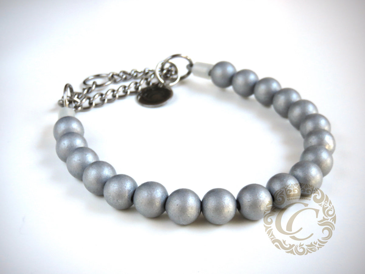 handmade dog collars silver classic mini | honden halsband | collarcrafts | collars & leashes | dogcollar | collar | hondenhalsband | hondenband | Kattenhalsband | bead dog collars | cat mood collar | beaded dog collar | beaded dog collars | wooden bead dog collars | alu max com dog collars | beaded collars for dogs | rainbow dog collars | collarcrafts