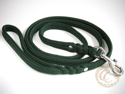 Dog Leash Emerald Green Durable Handmade Leash Large Dog Green Leash Washable Dog Lead CollarCrafts