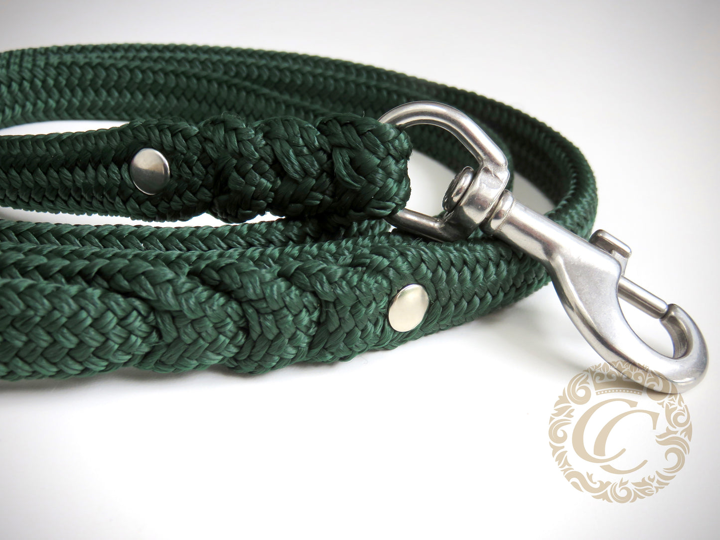 Dog Leash Emerald Green Durable Handmade Leash Large Dog Green Leash Washable Dog Lead CollarCrafts