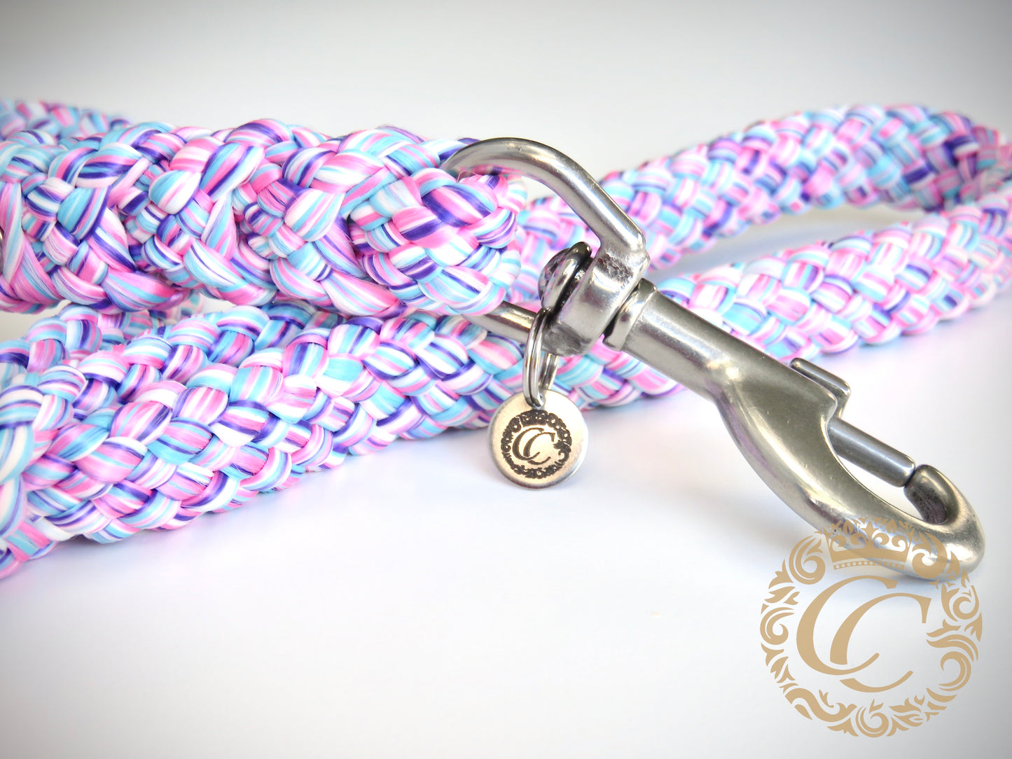 Dog leash Unicorn | Handmade Dog Leashes | Dog leash paracord | CollarCrafts | dogleash | leash | hondenhalsband | honden leiband | paracord dog lead | Dog leash washable | paracord leash | Pink purple dog leash | custom dog leash | Pink dog leash | dog collar leash set | collarcrafts